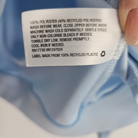 Art Class Carolina Blue And White Track Jacket Unisex Youth Size Xl - Picture 3 of 4